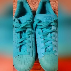Addidas Superstars Cyan